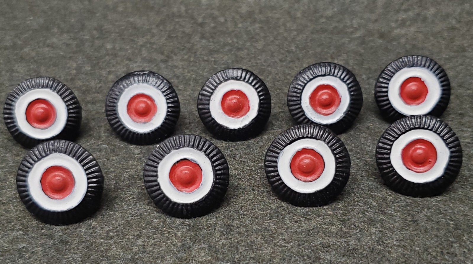 WWI German NCO Cockade painted in National Colors