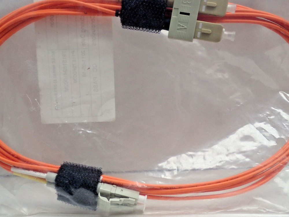 2 M SC to LC 62.5/125 UM Multimode Optic Fiber Optic Patch Cable
