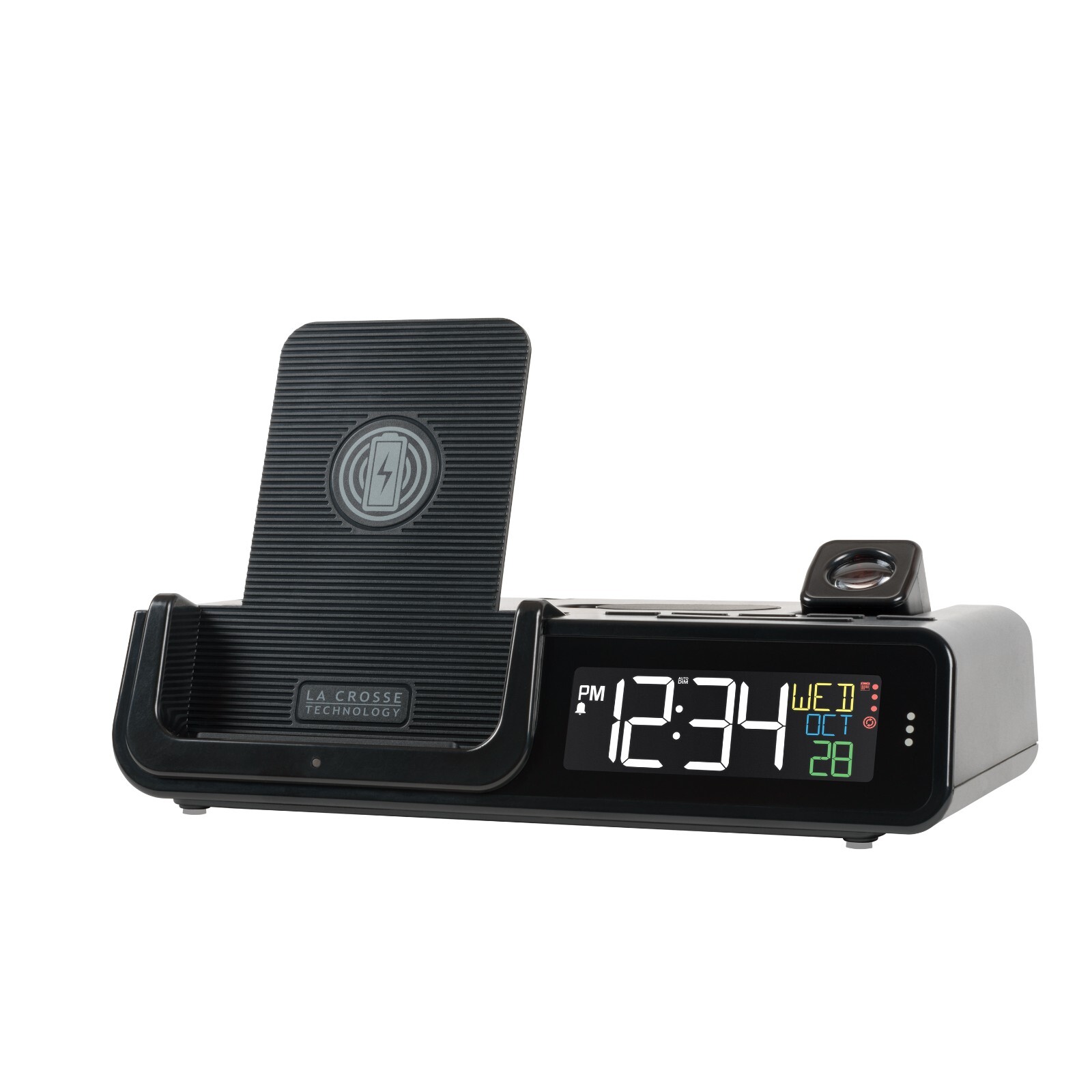C75709 La Crosse Technology Wattz 2.0 Charging Projection Alarm Clock - Open Box