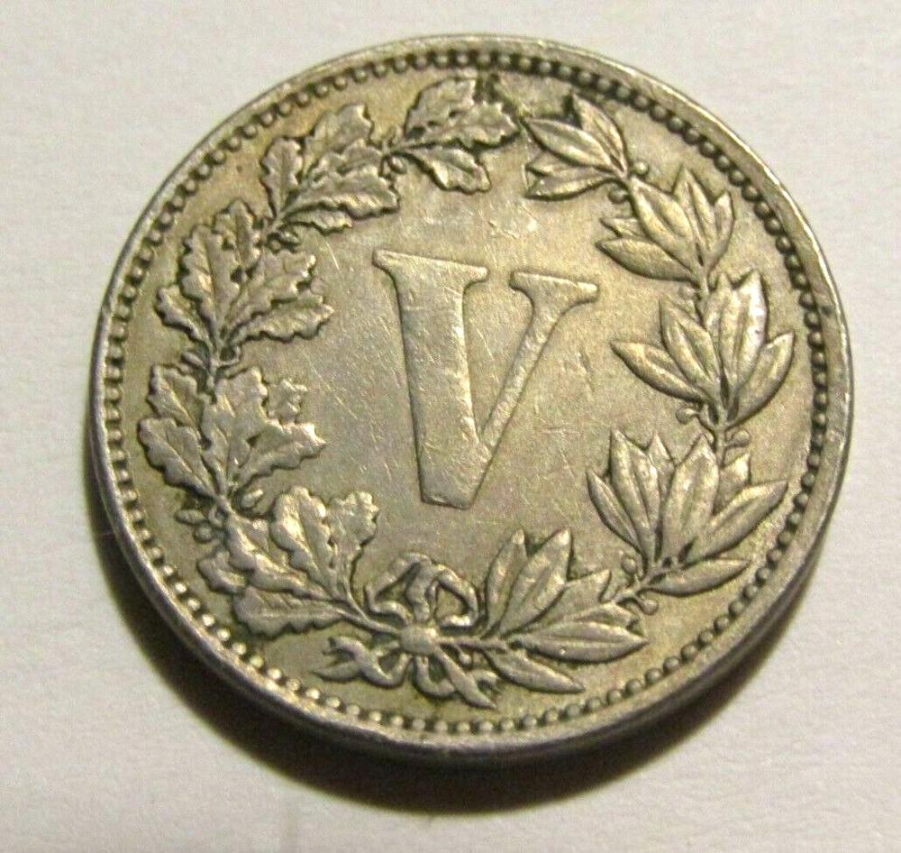 Mexico 1882 5 Centavos Old Coin
