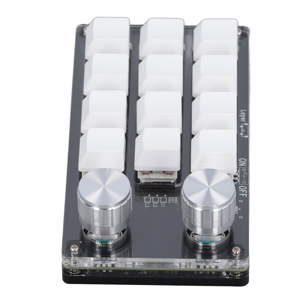 12 Key Knob Keyboard Programmable USB Dustproof Red Switch Mechanical New