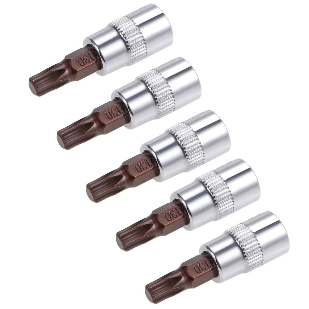 5pcs New T30 Torx Bit Sockets Compatible For ratchet wrenches, extensions