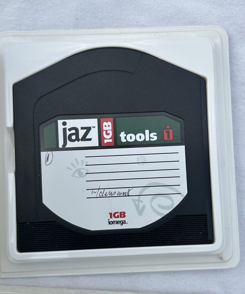 Iomega Jaz Disks 2 Count Tools 1GB Used ~