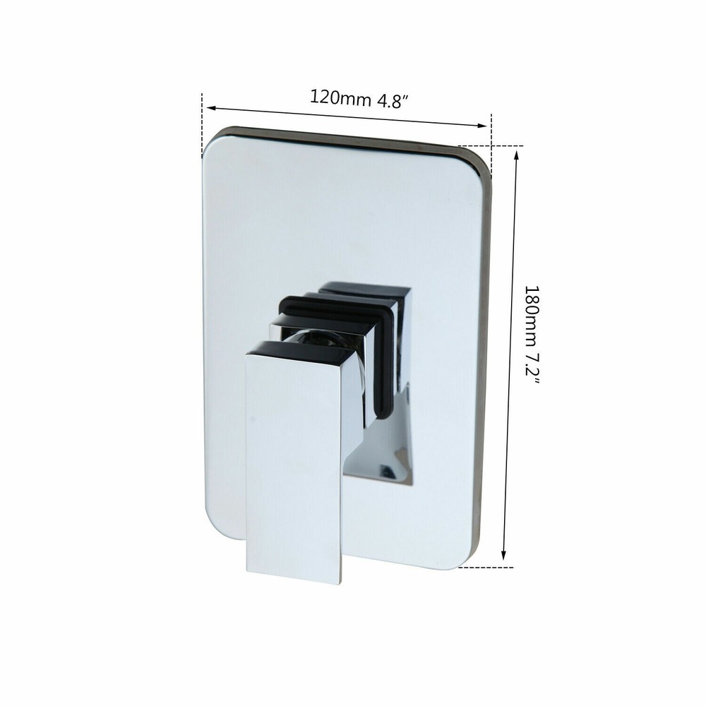 Chrome Wall Mount One Handle Solid Brass Shower Mixer Faucet Control Valve