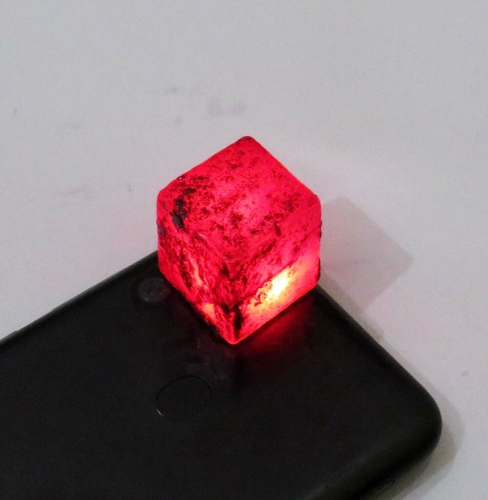 Rare Precious Rough 207.50 Ct Madagascar Red Ruby Cube Cut Loose Gemstone