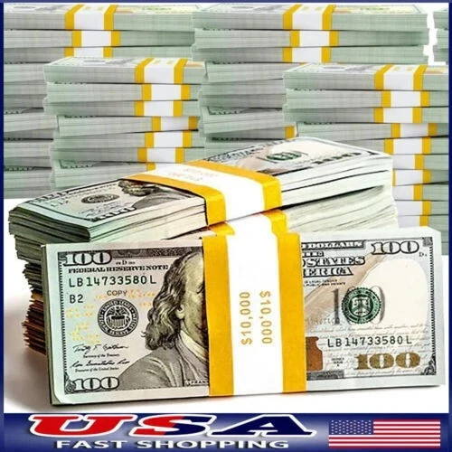 1000pcs(100K) money props toy play fake bills for video Learning Education Toys