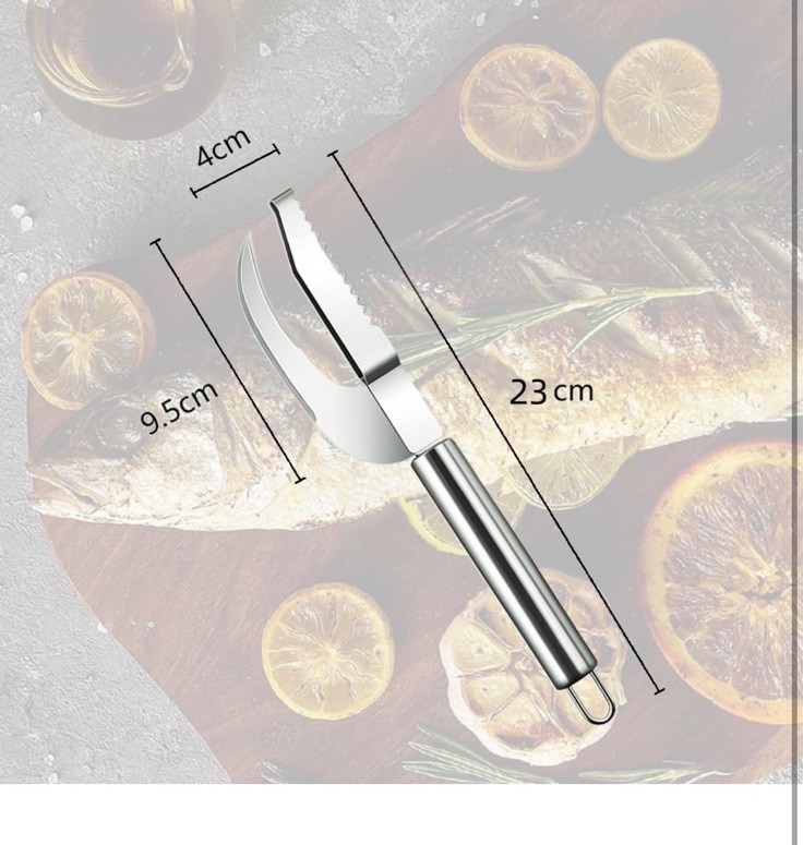 Multi Fish Scale Knife 3-in-1 Cut Scrape Dig