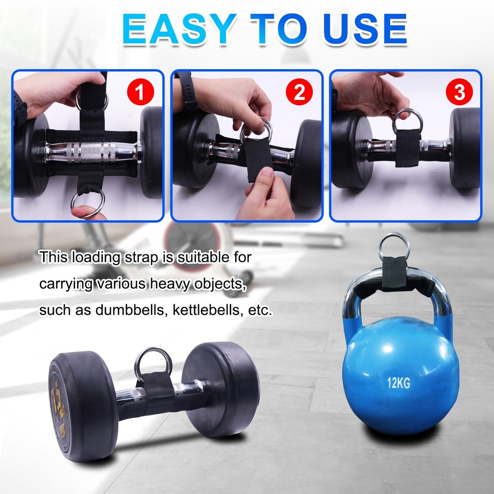 Dumbbell Strap for Dip Belt, Squat, Pullup Weightlifting Accessory