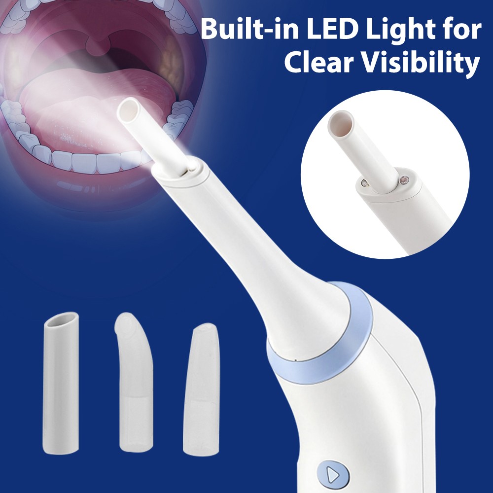 Electronic Tonsil Stone Remover Kit with LED Light & 3 Adjustable Suction Modes
