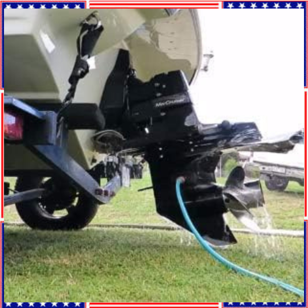 Universal Rectangular Outboard Motor Flusher Ear Muff, New