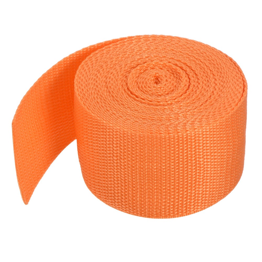 Lightweight Polypropylene Webbing Strap 2" 5 Yard Backpack Strap Light Orange