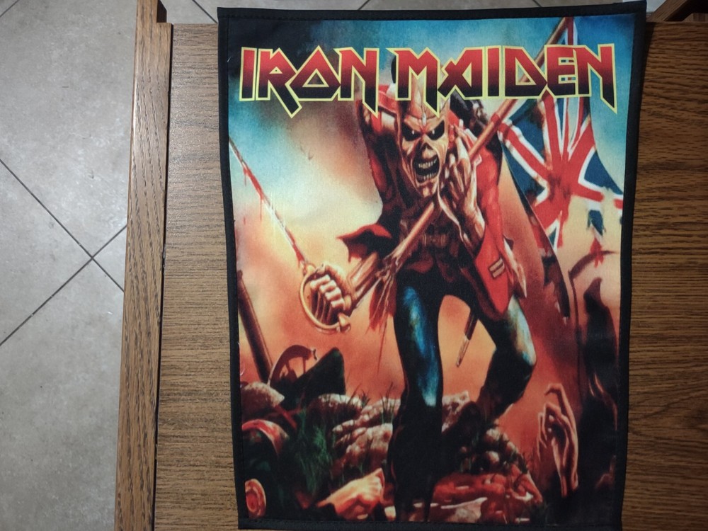 IRON MAIDEN # 10, SEW ON SUBLIMATED BACK PATCH