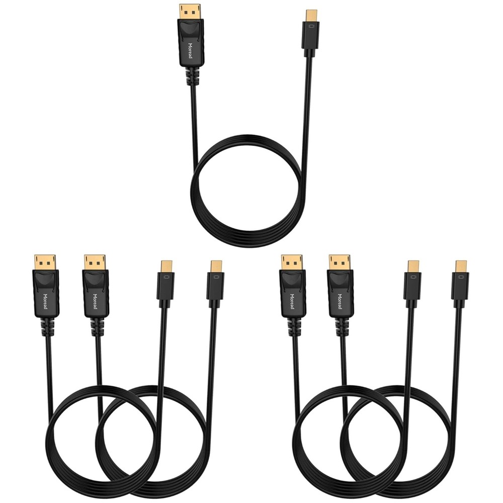 6ft Mini DisplayPort to DisplayPort Cable Pack