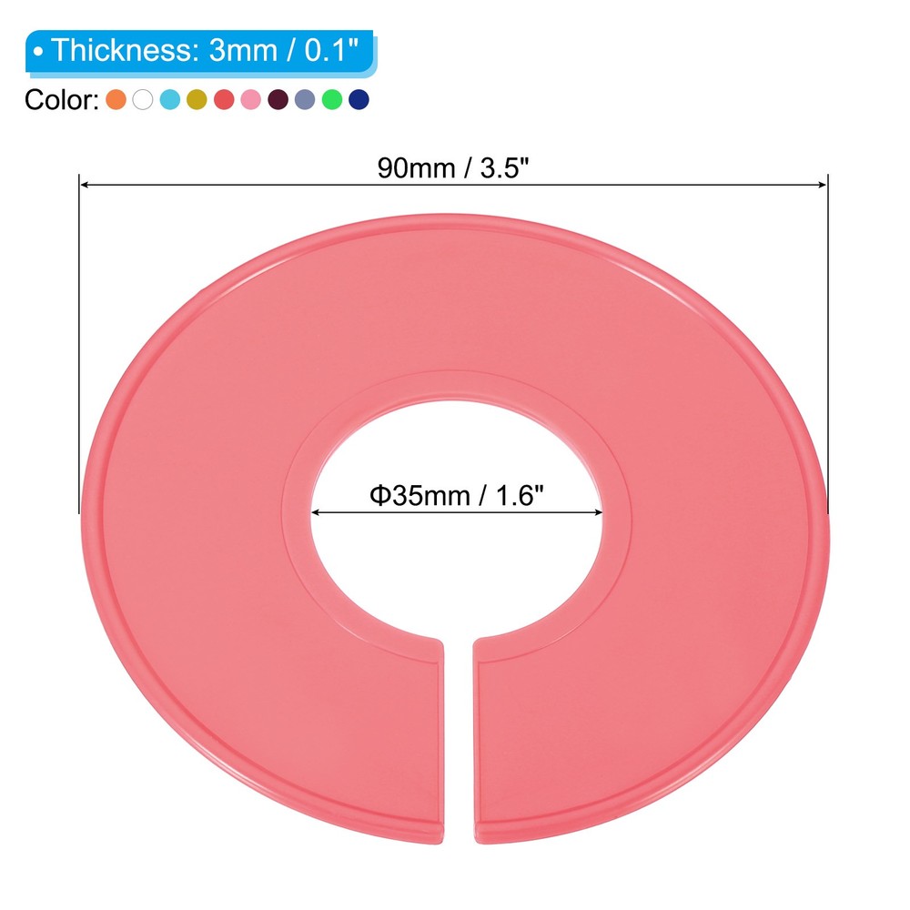 Clothes dividers, 10pcs labels round sorting separator, multicolor