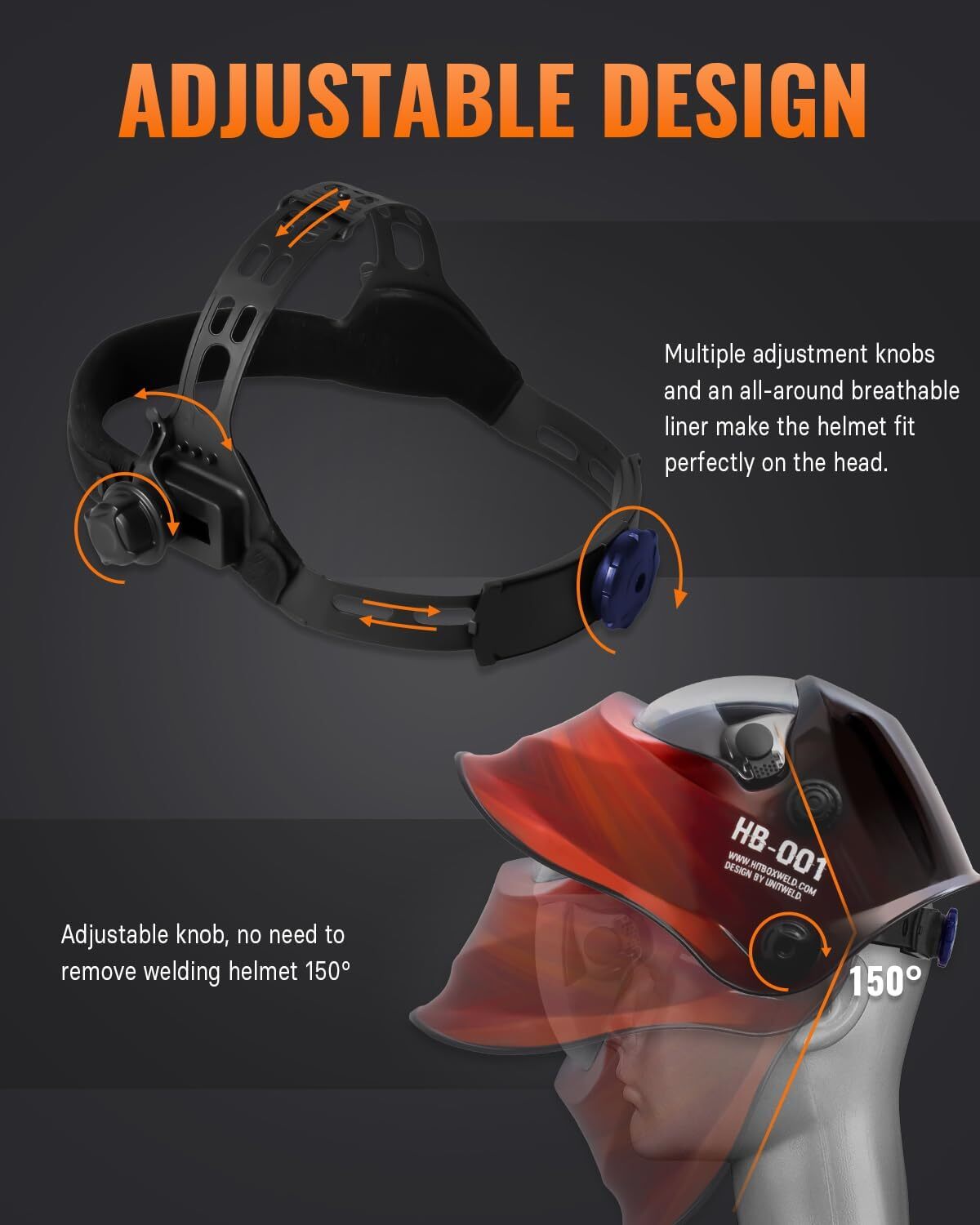 True Color Welding Helmet Large View Solar Auto Darkening Mig Grinding Mask Red