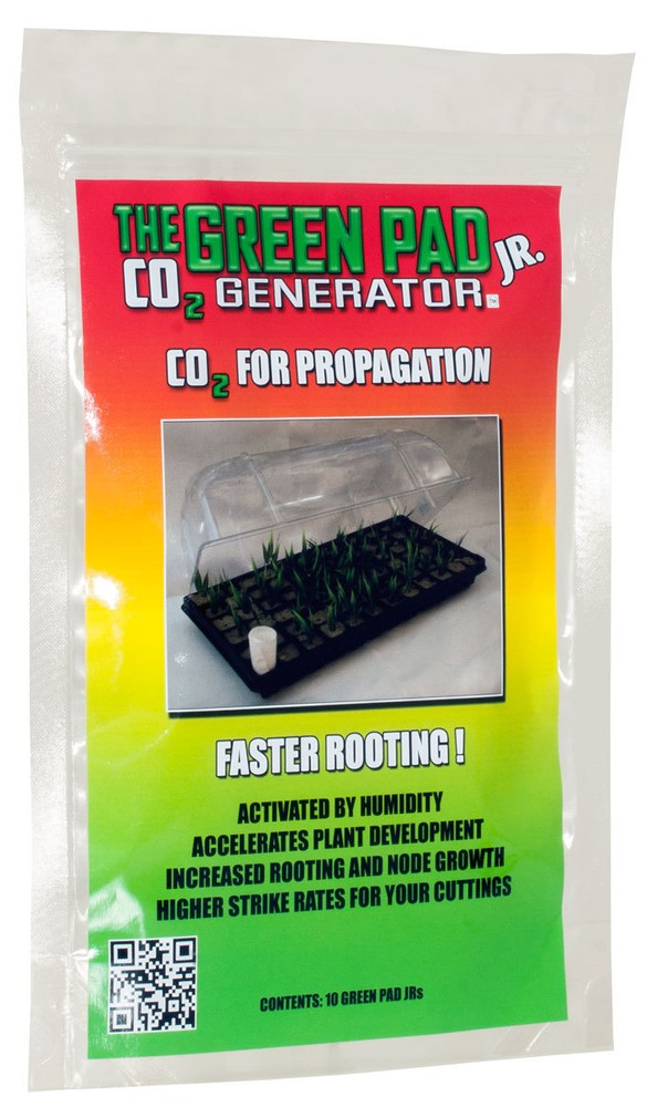 Green Pad Jr. Co2 Generator Hydroponic Co2 Sheets Yield Maximizer - 10 pack