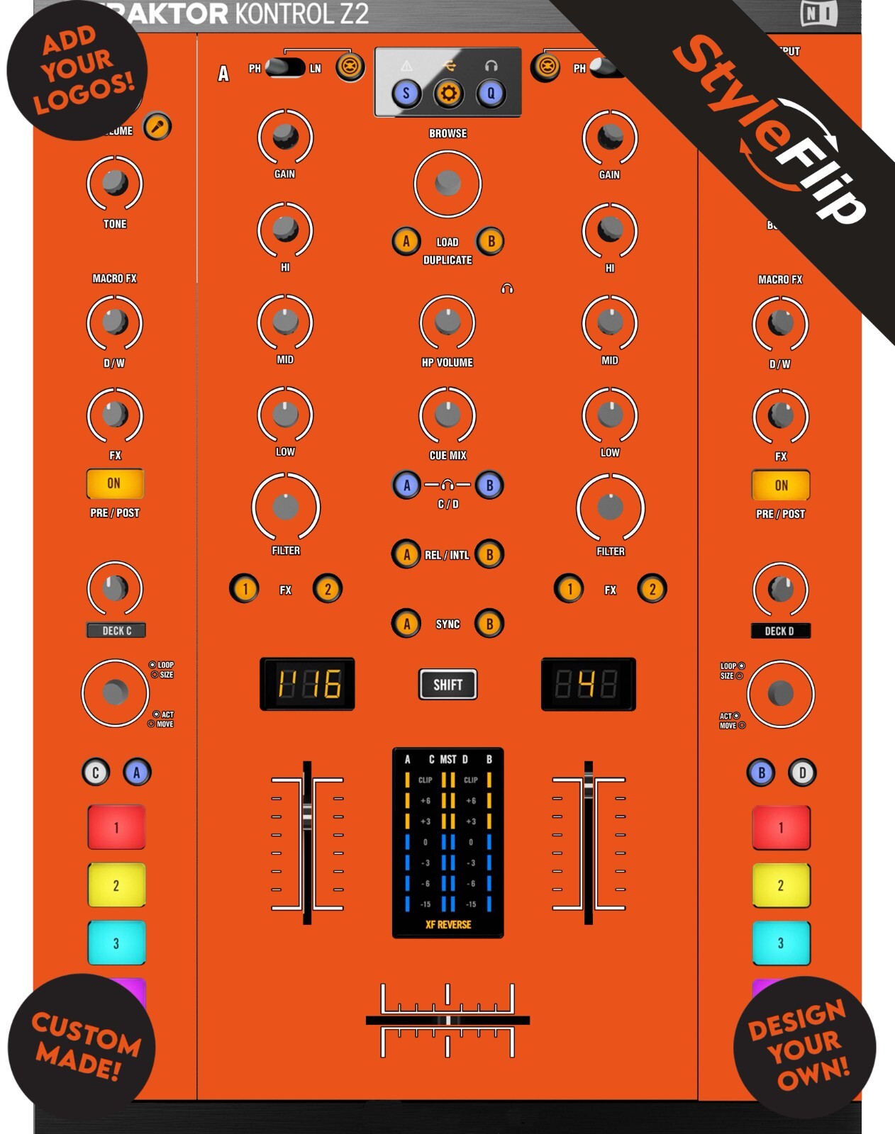 Native Instruments Traktor Kontrol Z2 Skin | Custom Skin | StyleFlip Skins