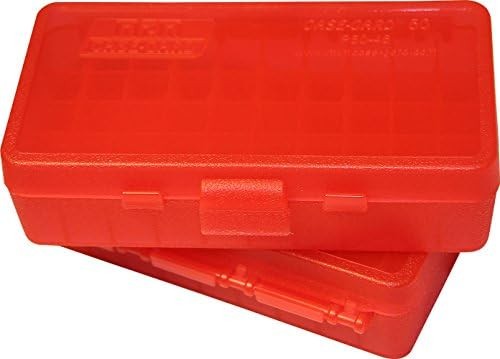 MTM Ammo Box 50 Round Flip-Top Stackable Polypropylene