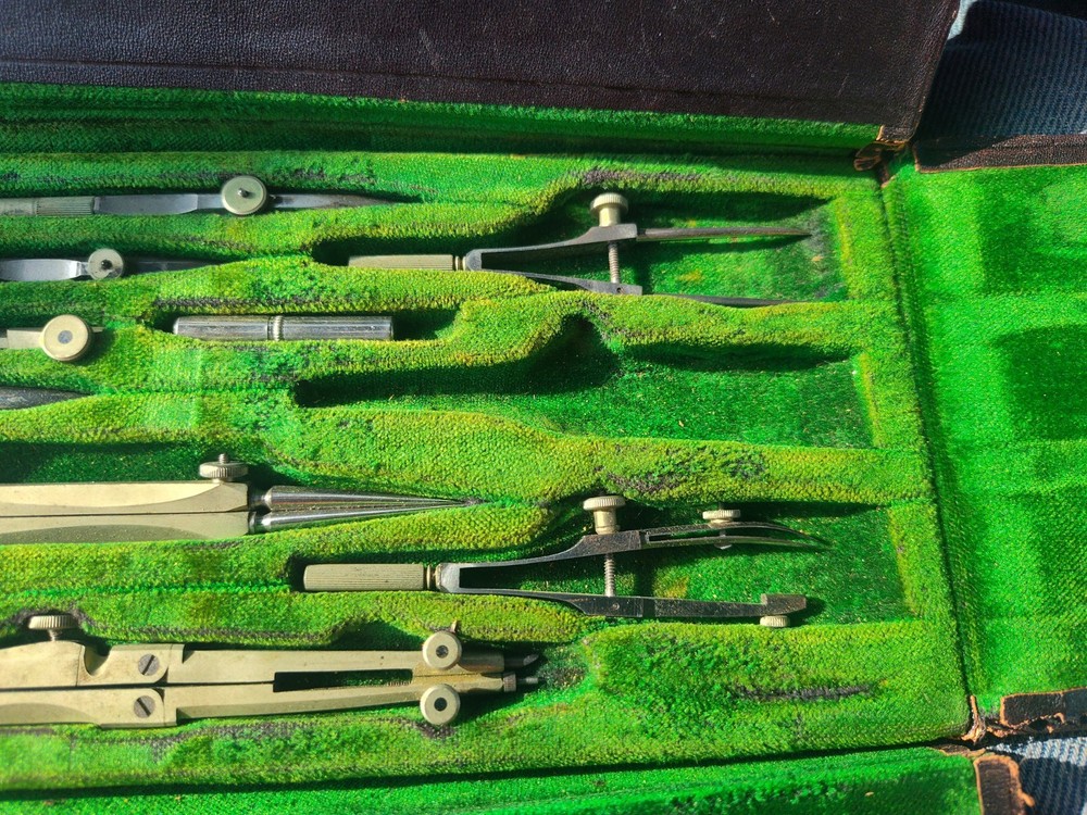 Vintage Eugene Dietzgen Co. Drafting Tools Deluxe 1 Missing