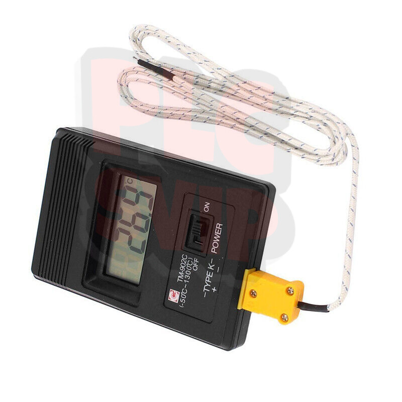 TM-902C Digital LCD K Type Thermometer Meter Single Input + Thermocouple Probe M