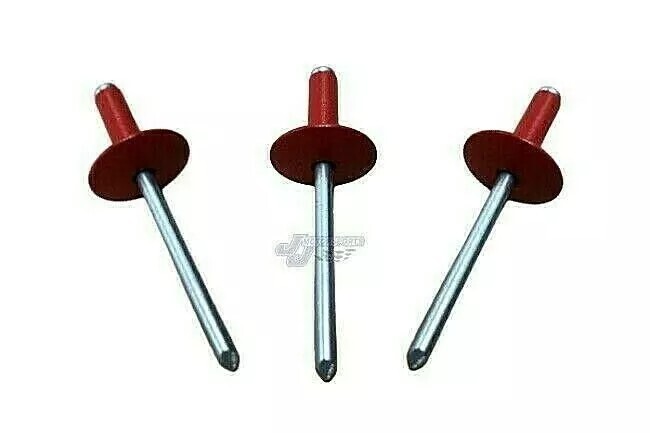 Large Head Red Rivets Pop Rivet 25 ct. 3/16" Racing Fastener IMCA USMTS