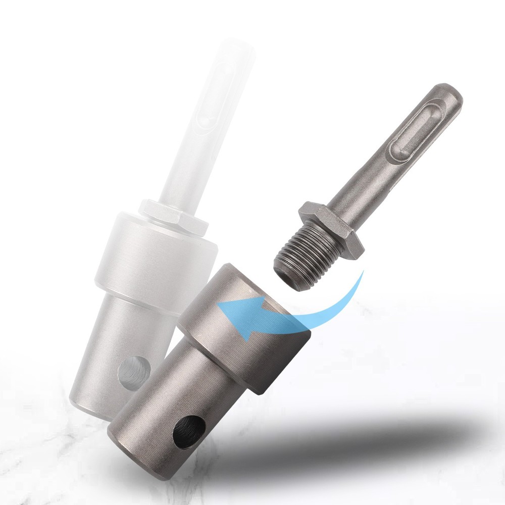 Earth Auger Adapter Tool with 4 Interface Types for Hammer Machine Drill