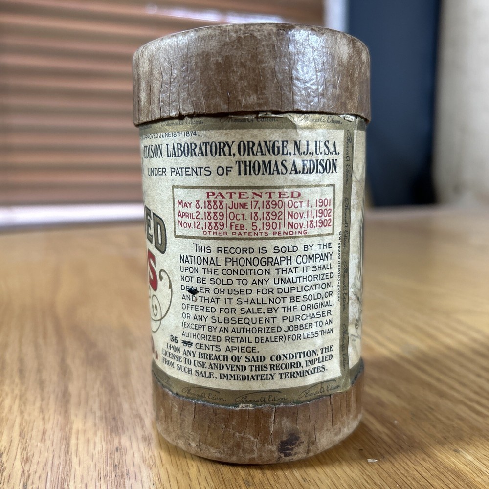 Edison Cylinder Record Ben Bolt Frank Stanley 5013 Untested