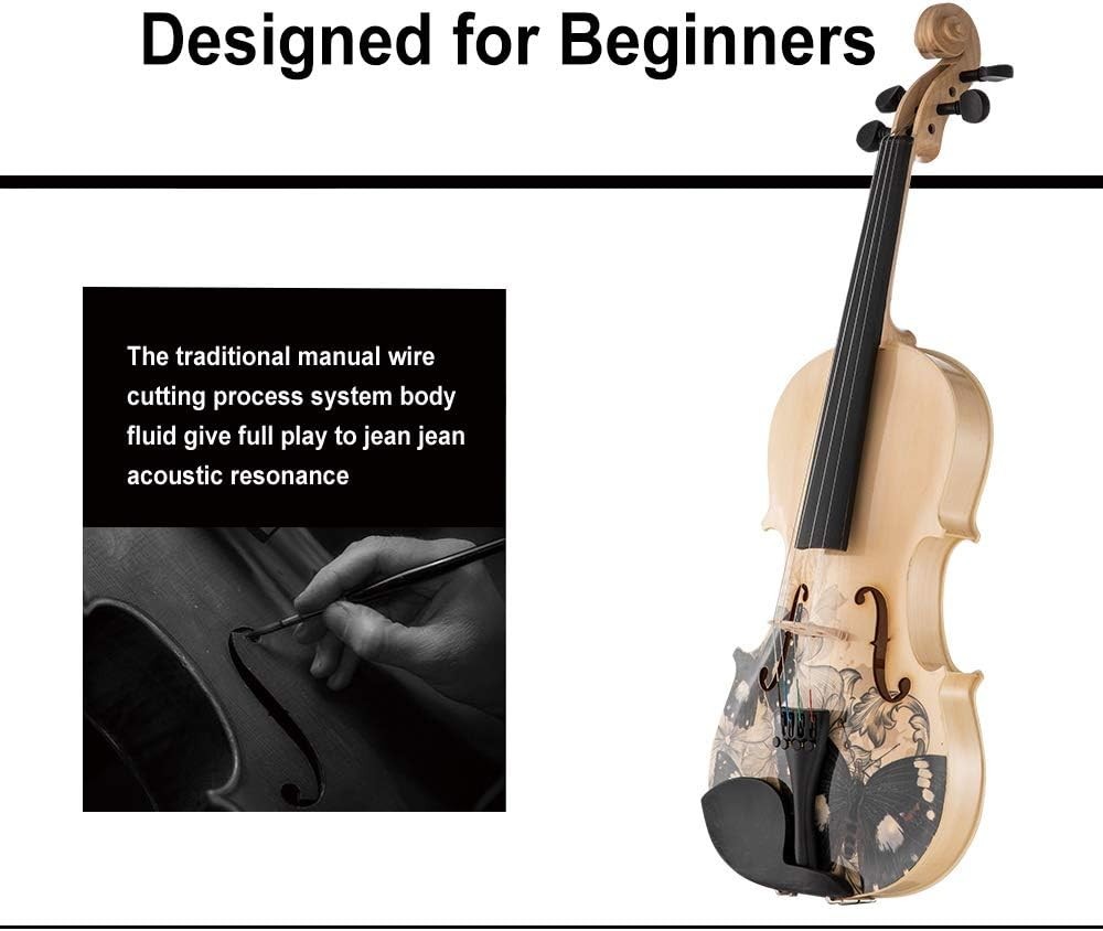 Distinctive Artistic Violin Set Designed for Beginners/Students/adults with.....