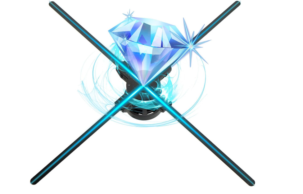 NEW SpinDisplay 3D Hologram Fan, 27.5" 3D Hologram Fan with WIFI Model F70