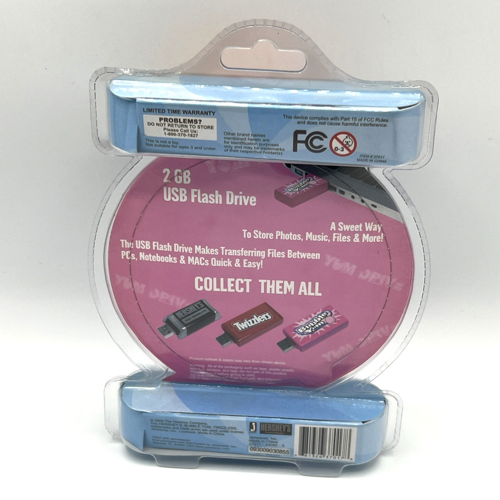 Hershey Bubble Yum Drive Flash USB 2GB Memory 2009