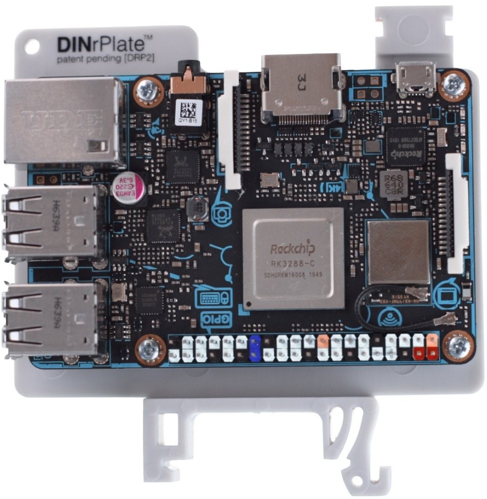 DIN Rail Mount for Raspberry Pi (3-Pack)