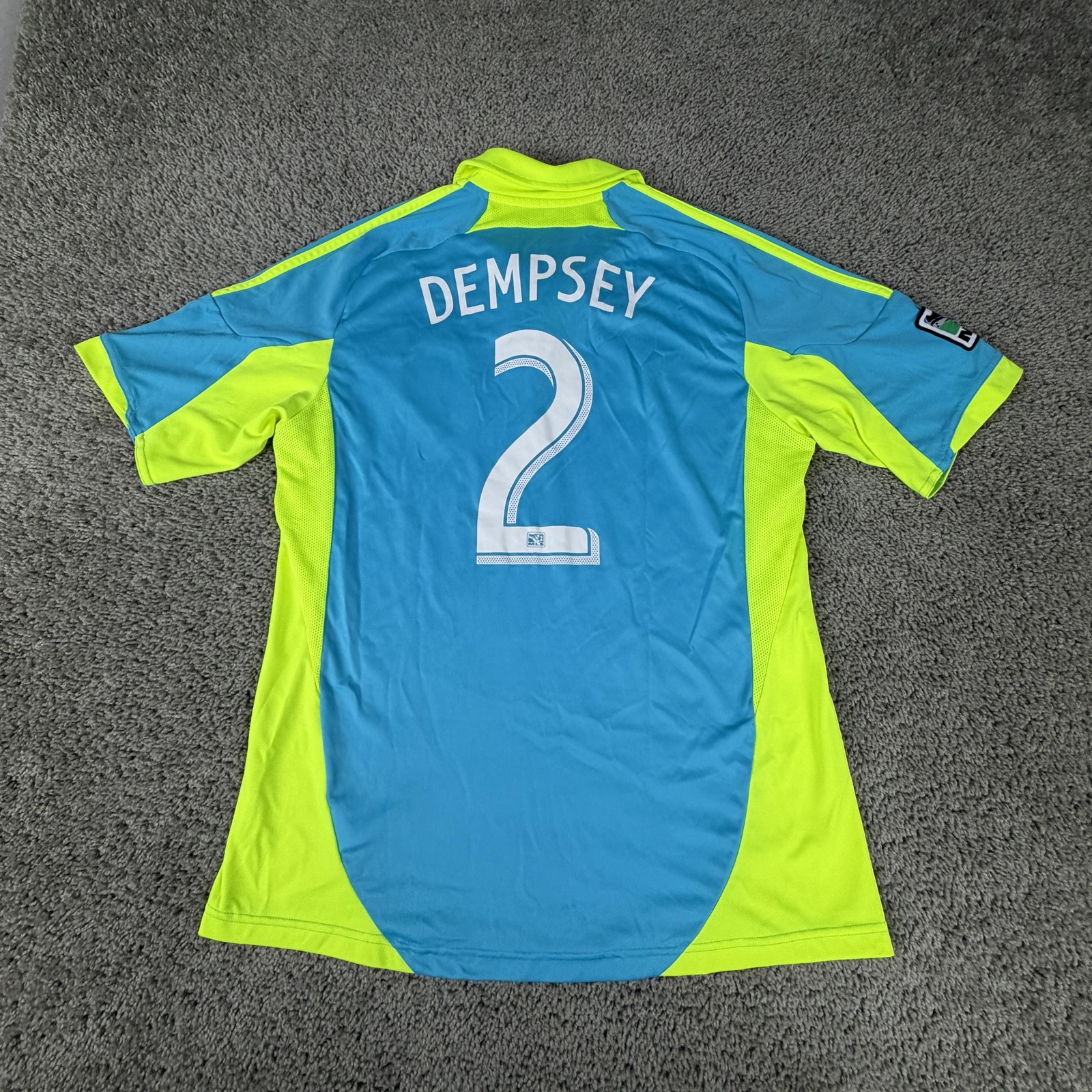 Seattle Sounders FC Jersey Mens Large 2012/2013 Clint Dempsey #2 Adidas