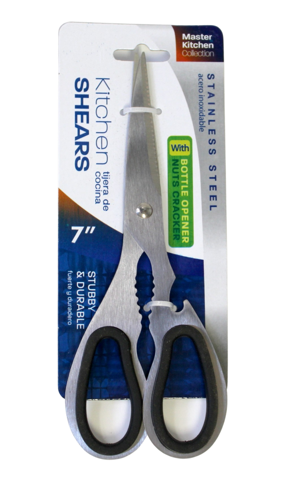 Kitchen Shears Bottle Opener Nut Cracker Scissors Multi-Purpose Stainless Steel