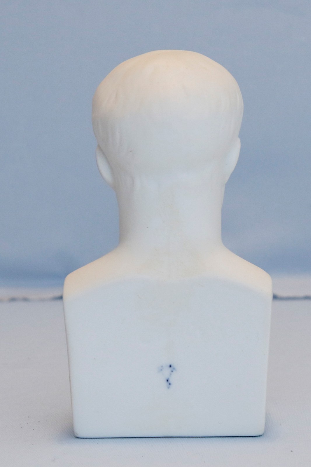 Antique White Bisque Porcelain Napoleon Bonaparte Bust Waterloo France