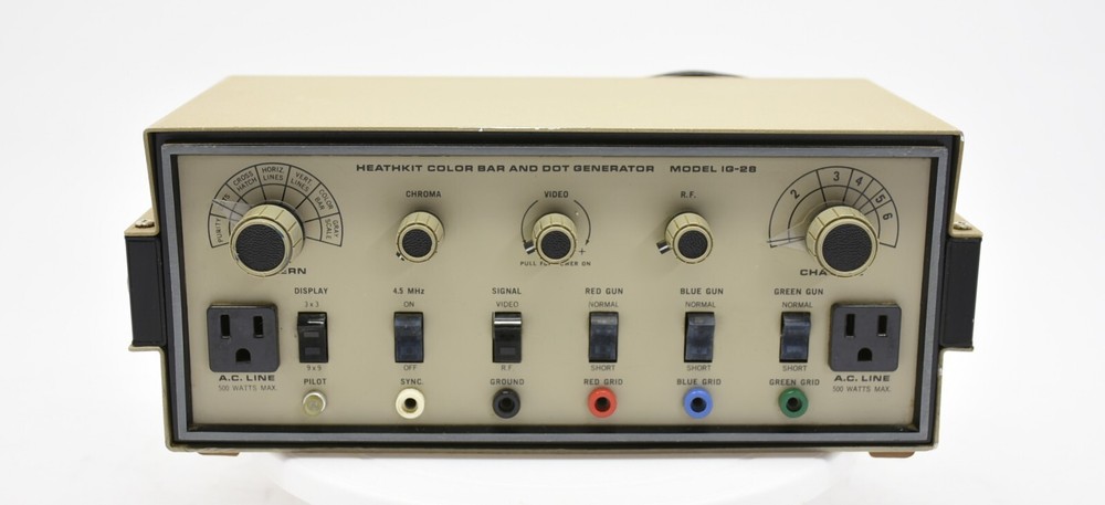 Heathkit IG-28 Color Bar & Dot Generator - Untested - Clean