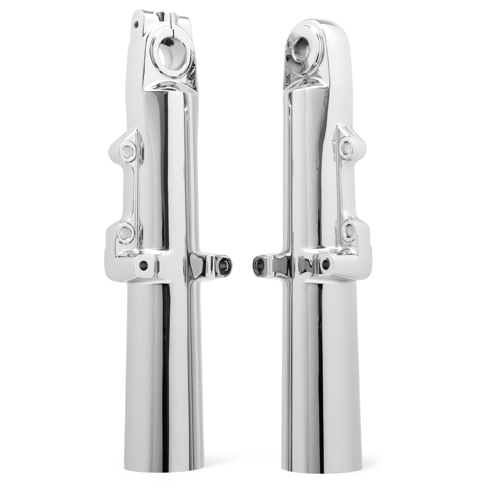 Chrome Fork Sliders Lower Legs for Harley Touring Street Electra Glide 2014-2023