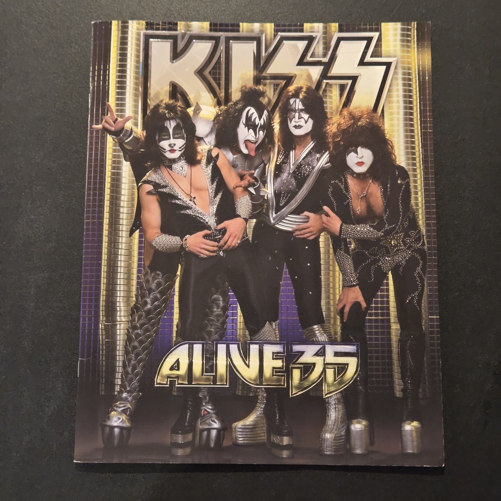 RARE KISS ALIVE 35 TOUR PROGRAM HARD ROCK COLOR See Pictures For Condition