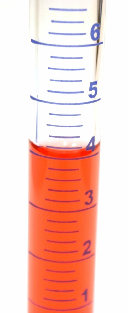 10ml Borosilicate Graduated Cylinder, Class B, Round Base with Spout - 12 Pack