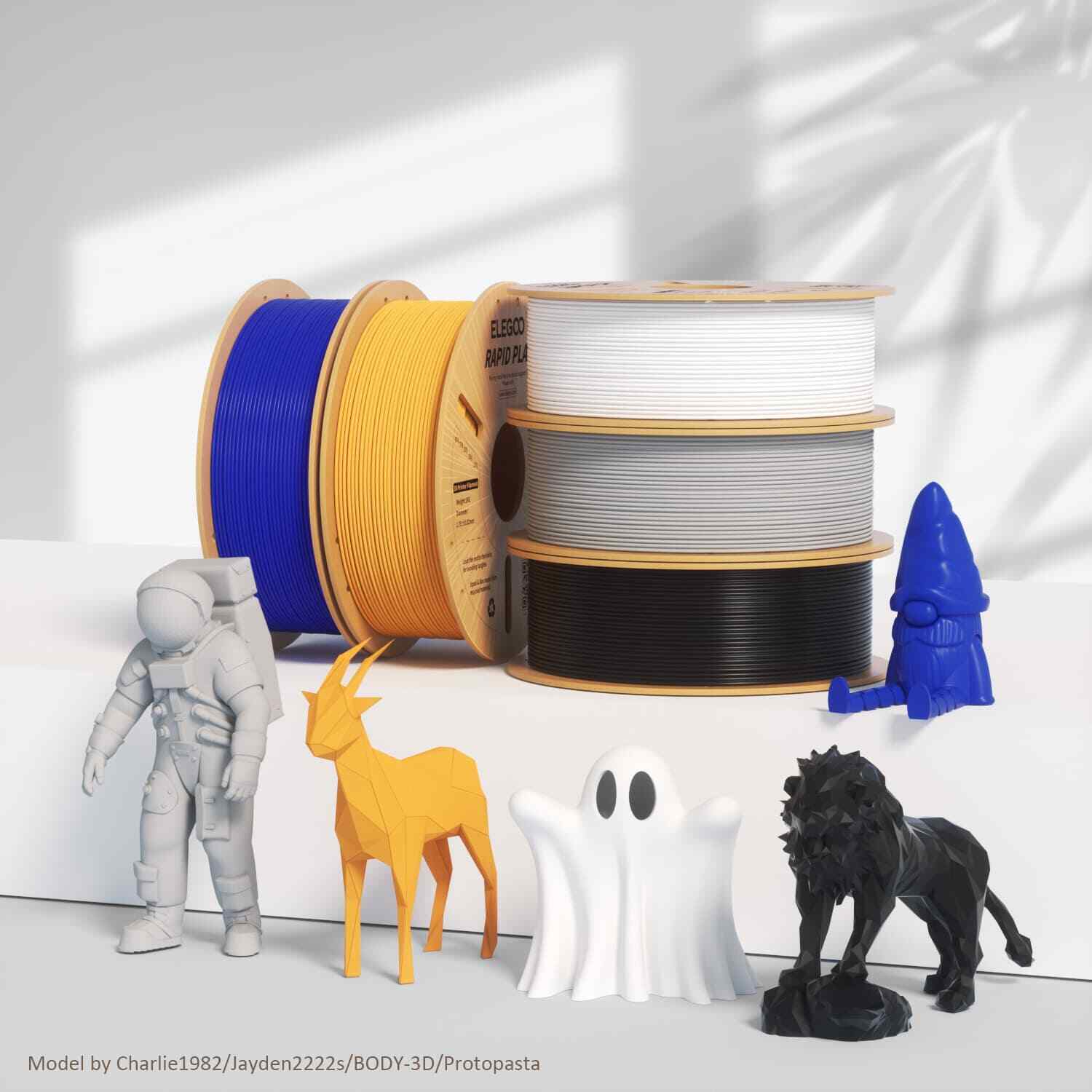 【Buy 6 Get 4 Free,Add 10】ELEGOO Rapid PLA+ 3D Printer Material Filament 1KG