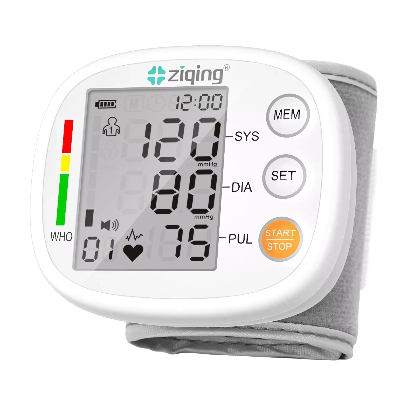 Accurate Digital Wrist Blood Pressure Monitor BP Cuff Gauge Heart Rate Machine.