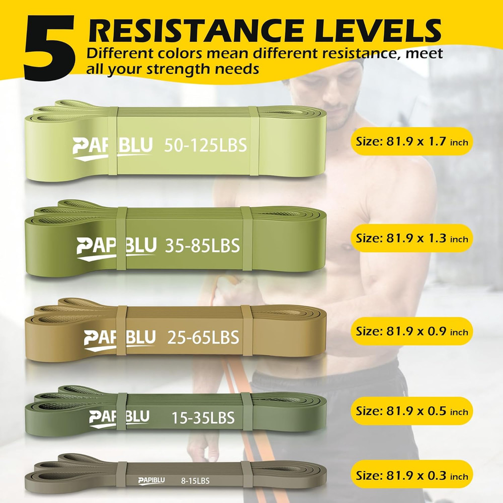 Pull up Bands, Resistance Bands Set for Pull-Up Assistance, Exercise Bands with