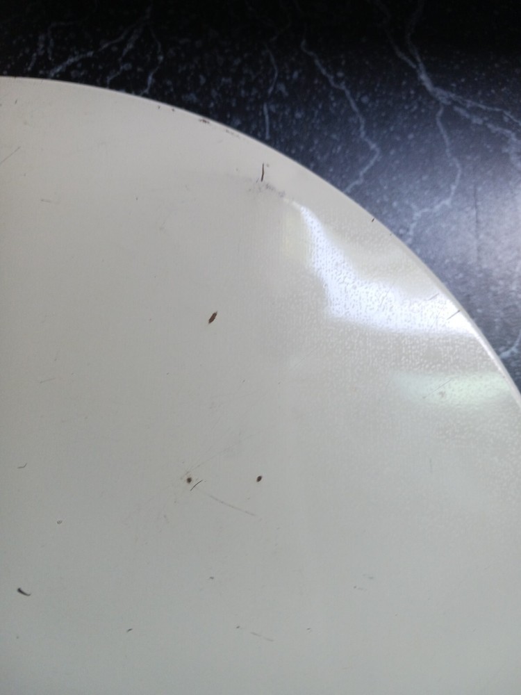 Tin Circle Tray Kitchen Decor White And Brown