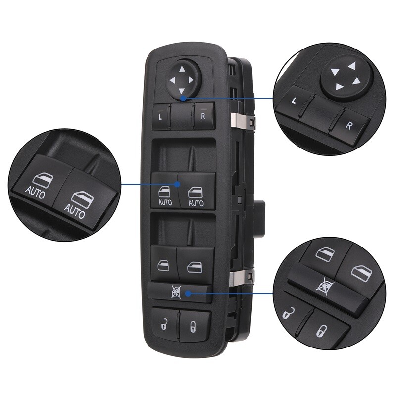 Window Switch Control Button for 2012-2014 Chrysler/Dodge/Ram 68298866AA 2 Auto