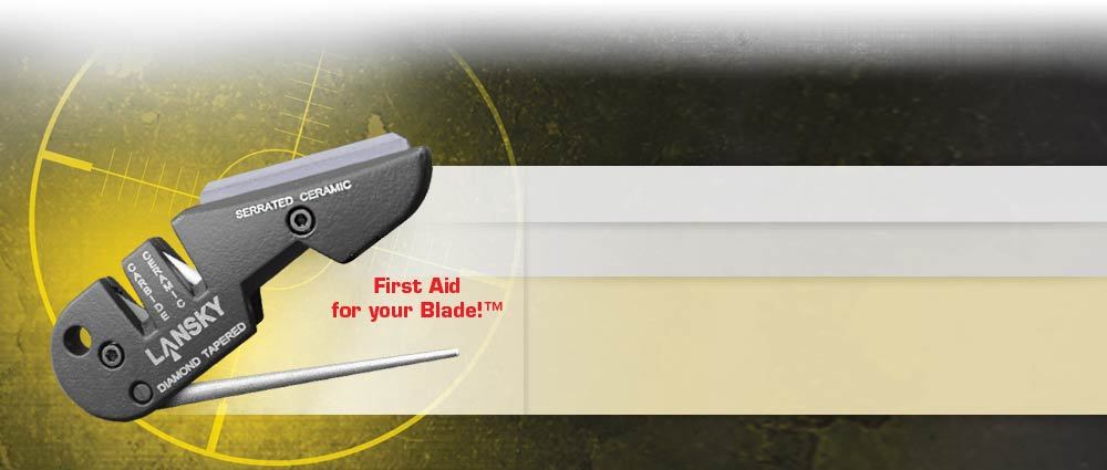 Lansky Blade Medic Measures 4" Four Sharpeners In One Carbide Ceramic Diamond