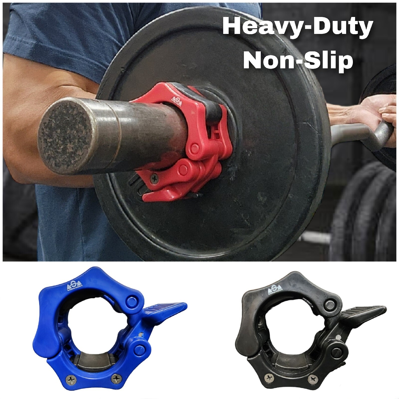 2 Inch Olympic Barbell Clamps Lock Clip Quick Release Collars Standard Gym Bar