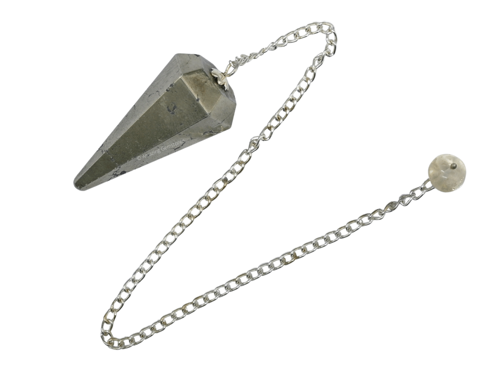 Pyrite Dowsing Crystal Pendulum
