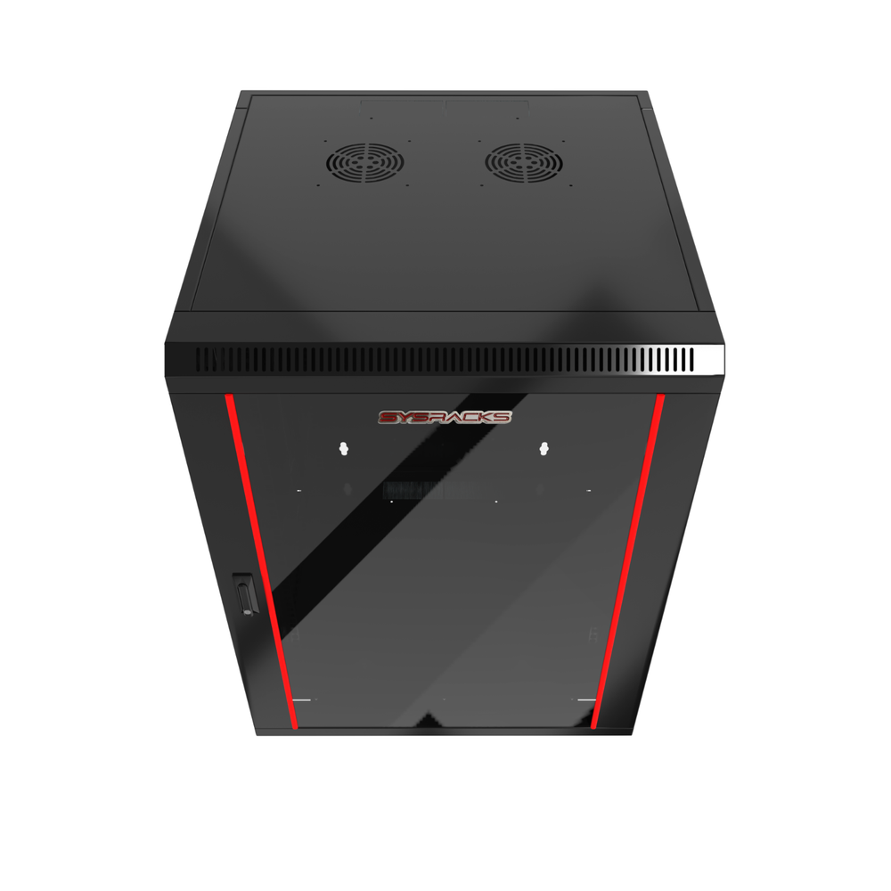 Sysracks - 15U Network Rack Wall Mount - Locking Server Cabinet – 18-Inch Depth-
