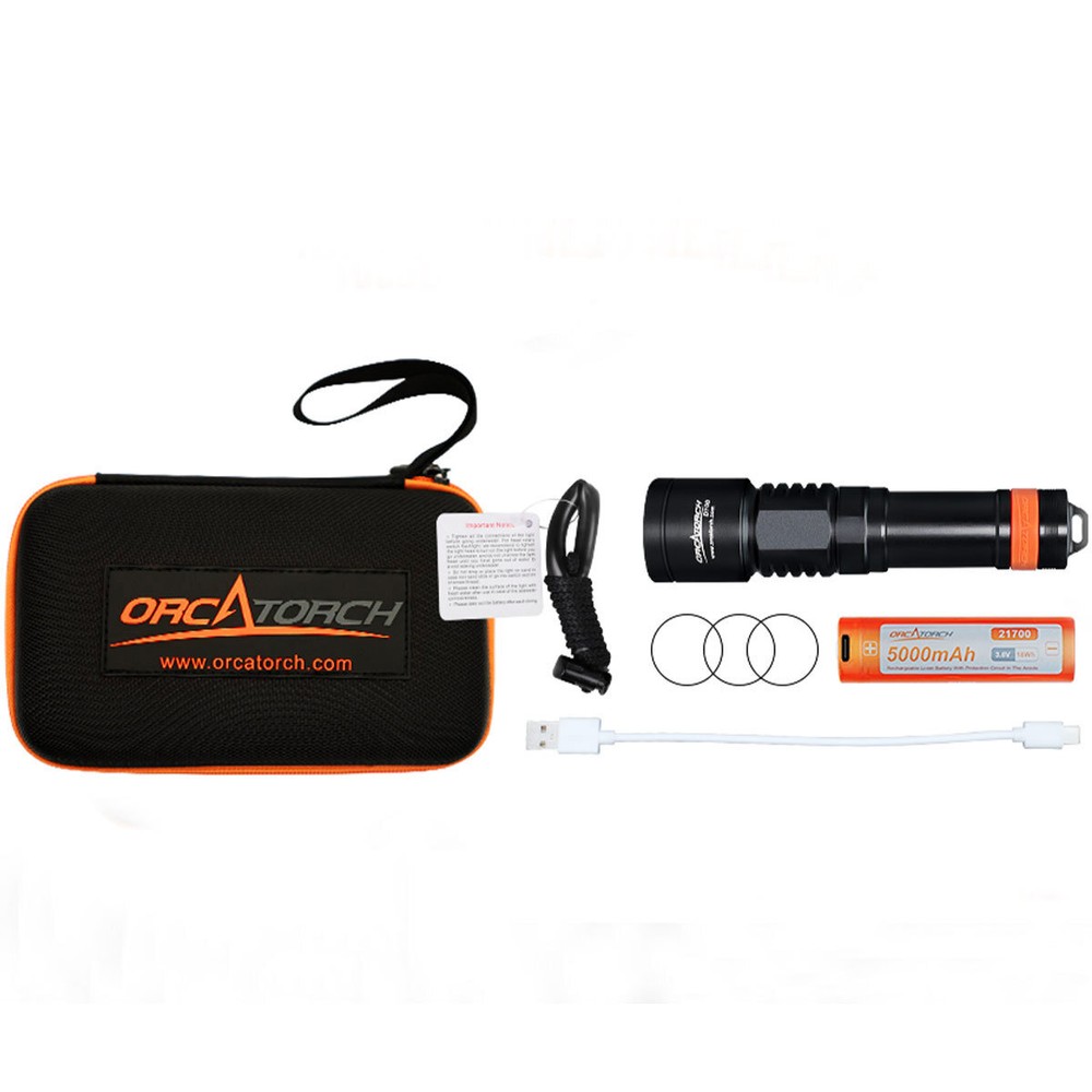 OrcaTorch D700 1700 Lumens Dive Light