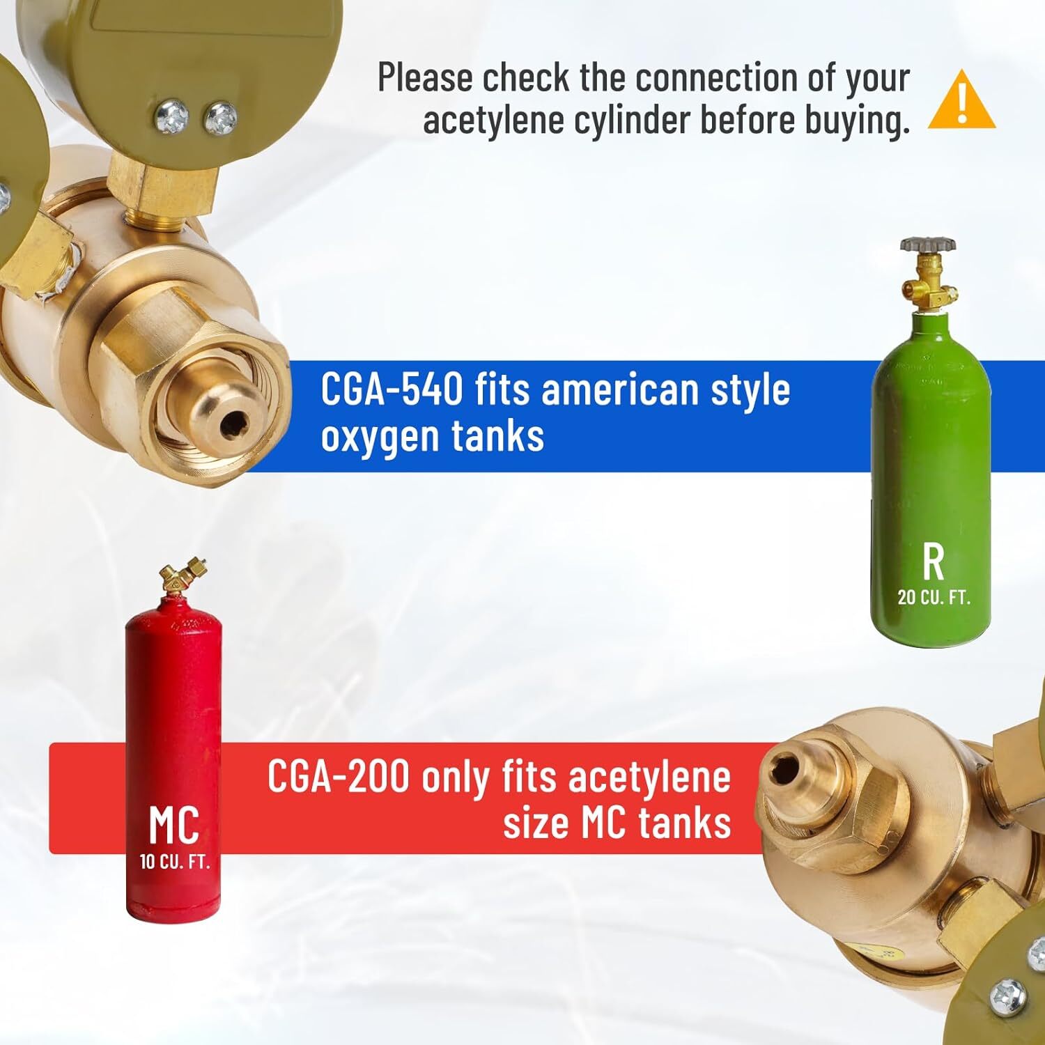 Brass Oxygen & Acetylene Regulators Set for Welding Fit Victor Gas Torch Cutting