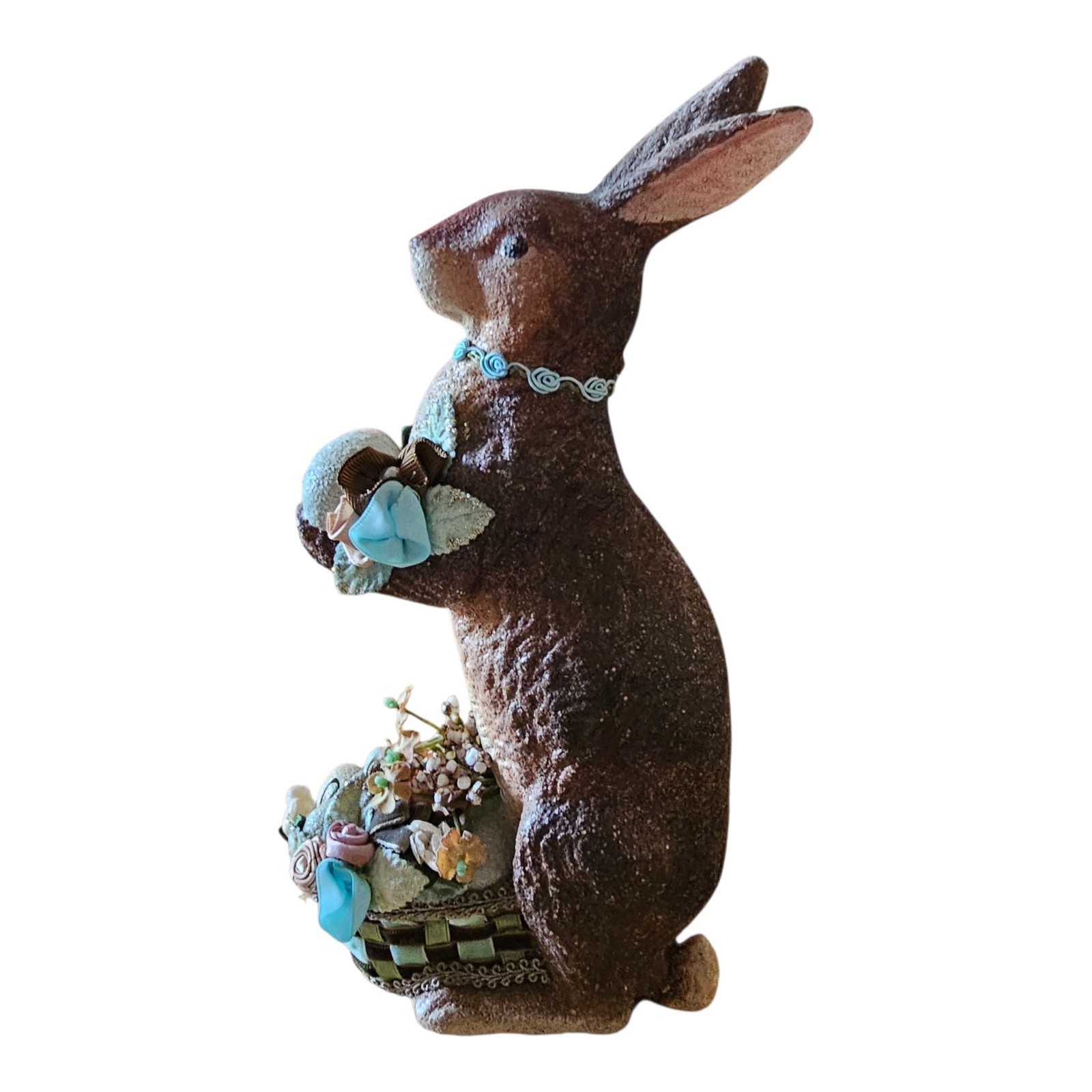 Katherine's Collection Bunny Rabbit Spring Flowers Country Cottage Core 10.25"